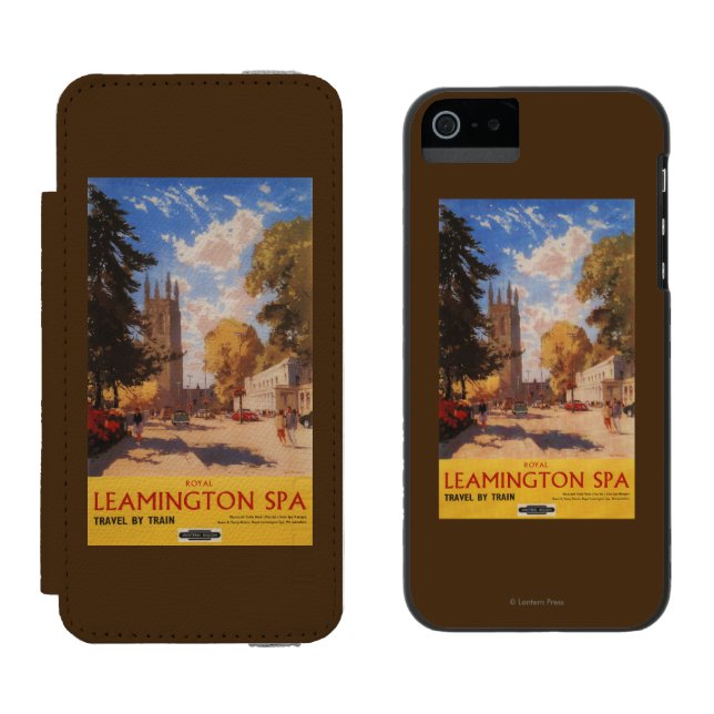 Capa Carteira Para iPhone, Incipio Termas reais, poster britânico das estradas de (Lado a lado)