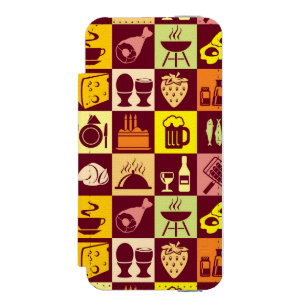 Capa Carteira Incipio Watson™ Para iPhone 5 Teste padrão 2 da comida