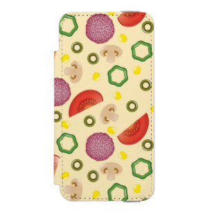 Capa Carteira Incipio Watson™ Para iPhone 5 Teste padrão 2 da pizza