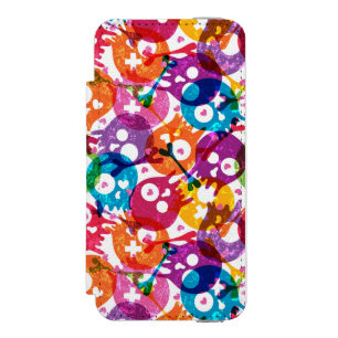 Capa Carteira Incipio Watson™ Para iPhone 5 Teste padrão 3 dos crânios