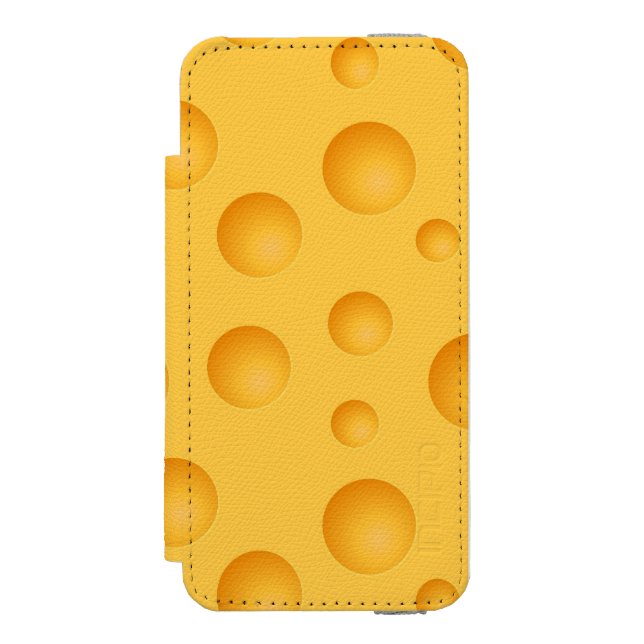 Capa Carteira Para iPhone, Incipio Teste padrão amarelo do queijo (Frente do fólio)
