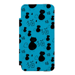Capa Carteira Incipio Watson™ Para iPhone 5 Teste padrão bonito do gatinho