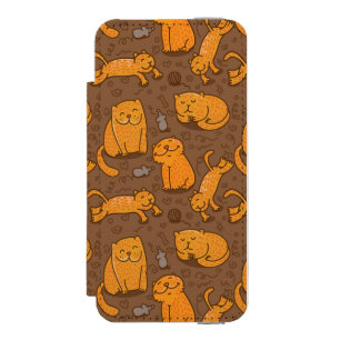 Capa Carteira Incipio Watson™ Para iPhone 5 Teste padrão com gatos