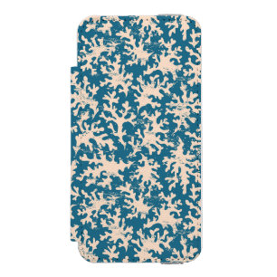 Capa Carteira Incipio Watson™ Para iPhone 5 Teste padrão coral bonito