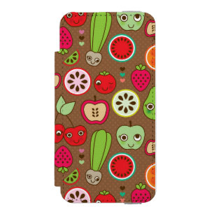 Capa Carteira Incipio Watson™ Para iPhone 5 Teste padrão da cozinha da fruta