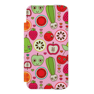 Capa Carteira Incipio Watson™ Para iPhone 5 teste padrão da ilustração da cozinha da fruta