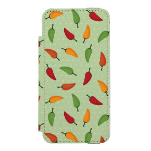 Capa Carteira Incipio Watson™ Para iPhone 5 Teste padrão da pimenta