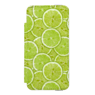Capa Carteira Incipio Watson™ Para iPhone 5 Teste padrão de fatias verdes do limão
