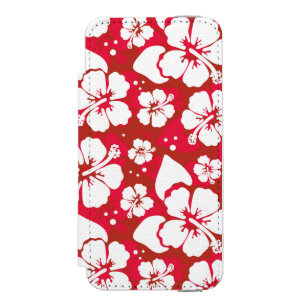 Capa Carteira Incipio Watson™ Para iPhone 5 Teste padrão de flores do hibiscus
