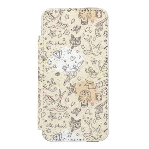 Capa Carteira Incipio Watson™ Para iPhone 5 Teste padrão do conceito do tatuagem