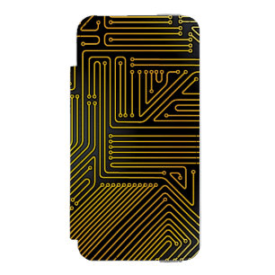 Capa Carteira Incipio Watson™ Para iPhone 5 Teste padrão do conselho de circuito do computado