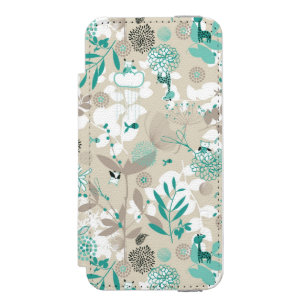 Capa Carteira Incipio Watson™ Para iPhone 5 Teste padrão do jardim