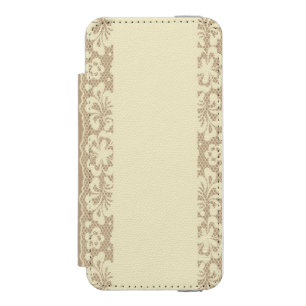 Capa Carteira Incipio Watson™ Para iPhone 5 Teste padrão do laço, vintage 7 da flor