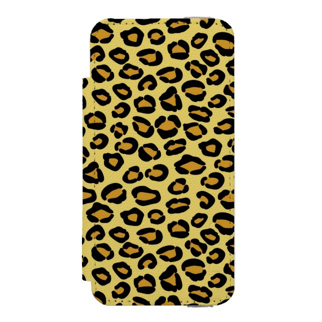 Capa Carteira Para iPhone, Incipio Teste padrão do leopardo (Frente do fólio)