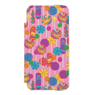 Capa Carteira Incipio Watson™ Para iPhone 5 Teste padrão dos doces dos pirulitos