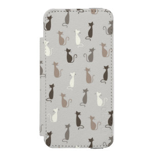 Capa Carteira Incipio Watson™ Para iPhone 5 Teste padrão dos gatos
