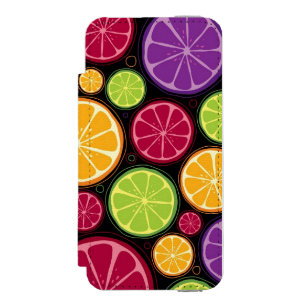 Capa Carteira Incipio Watson™ Para iPhone 5 Teste padrão e fundo alaranjados