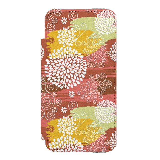 Capa Carteira Para iPhone, Incipio Teste padrão floral 2 (Frente do fólio)