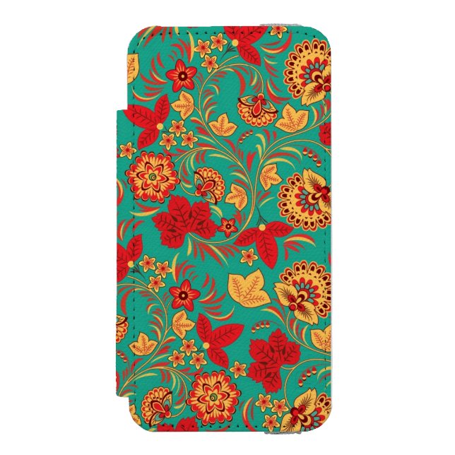 Capa Carteira Para iPhone, Incipio Teste padrão floral 2 (Frente do fólio)