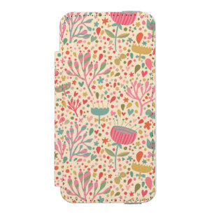 Capa Carteira Incipio Watson™ Para iPhone 5 Teste padrão floral brilhante