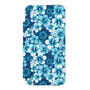 Capa Carteira Incipio Watson™ Para iPhone 5 Teste padrão floral do hibiscus do surf