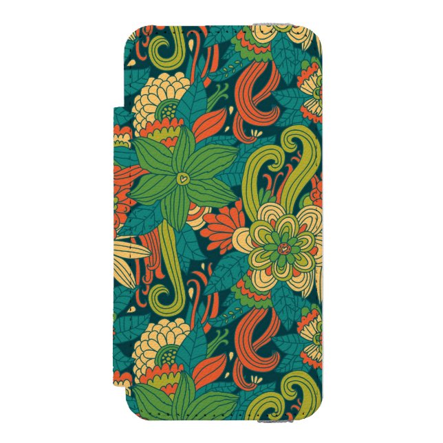 Capa Carteira Para iPhone, Incipio Teste padrão floral do verão (Frente do fólio)