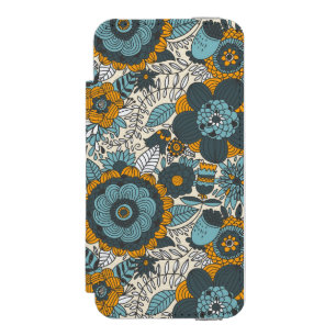 Capa Carteira Incipio Watson™ Para iPhone 5 Teste padrão floral do vintage
