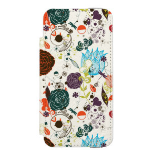 Capa Carteira Incipio Watson™ Para iPhone 5 Teste padrão floral retro 2