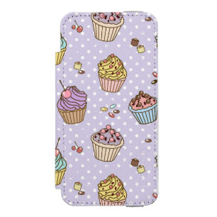 Capa Carteira Incipio Watson™ Para iPhone 5 Teste padrão retro dos doces