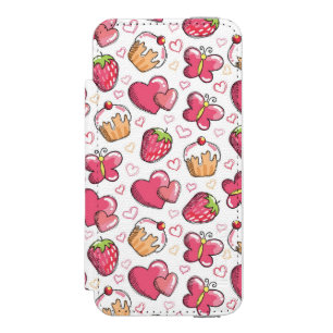 Capa Carteira Incipio Watson™ Para iPhone 5 teste padrão romântico da comida