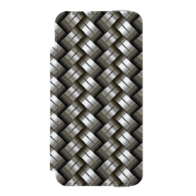 Capa Carteira Para iPhone, Incipio Teste padrão tecido do metal (Frente do fólio)
