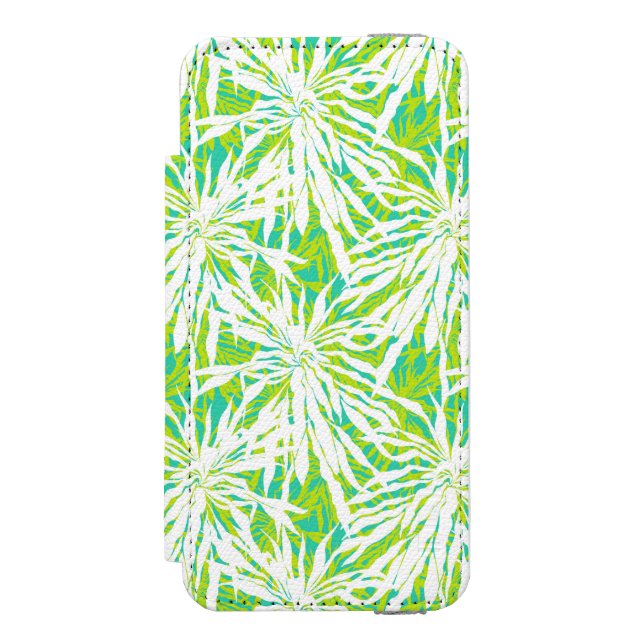 Capa Carteira Para iPhone, Incipio Teste padrão tropical das folhas de palmeira (Frente do fólio)