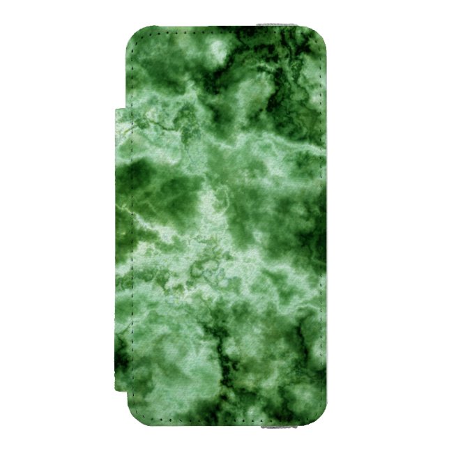 Capa Carteira Para iPhone, Incipio Textura de mármore verde (Frente do fólio)