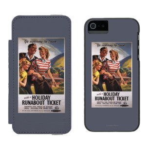 Capa Carteira Incipio Watson™ Para iPhone 5 Trio da família em economias do Runabout do