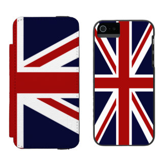 Capa Carteira Incipio Watson™ Para iPhone 5 Union Jack Flag do Reino Unido