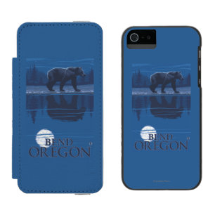 Capa Carteira Incipio Watson™ Para iPhone 5 Urso no luar - curvatura, Oregon