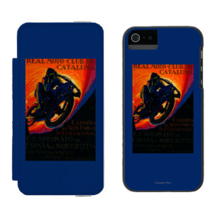 Capa Carteira Incipio Watson™ Para iPhone 5 Vintage real PosterEurope do clube de Moto