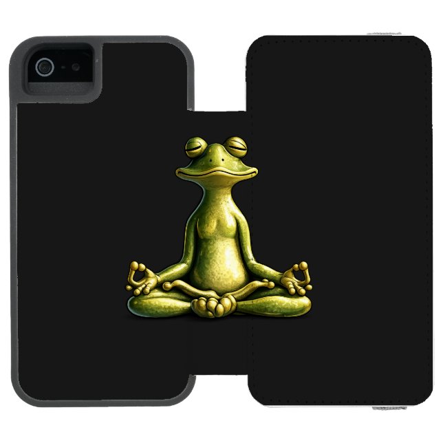 Capa Carteira Para iPhone, Incipio Zen Frog (Fólio aberto)