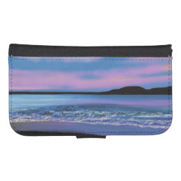 Capa Carteira Para Samsung Galaxy S4 Água azul de cristal