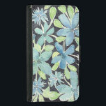 Capa Carteira Para Samsung Galaxy S5 Azul Moderno     Flores de AquarelaOtterBox Samsun<br><div class="desc">Nosso design apresenta flores azuis modernas,  pintadas manualmente pela artista Rachel Clark.</div>