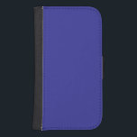 Capa Carteira Para Samsung Galaxy S4 Azul (pigmento) (cor sólida)<br><div class="desc">Azul (pigmento) (cor sólida)</div>
