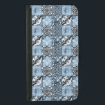 Capa Carteira Para Samsung Galaxy S5 Azulejo oceânico<br><div class="desc">Azulejos mediterrânicos com uma dica de mares azuis para um padrão exótico para dar à sua carteira um charme vintage</div>