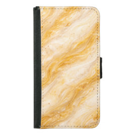 Capa Carteira Para Samsung Galaxy S5 Banana Milkshake Marble Texture Design
