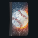 Capa Carteira Para Samsung Galaxy S4 Baseball<br><div class="desc">beisebol</div>