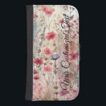 Capa Carteira Para Samsung Galaxy S4 Beleza Selvagem Tecida: Moda feita por Flores Selv<br><div class="desc">Estamos introduzindo nosso Design de padrão de flores selvagens cativante, onde a beleza mesmerizante da natureza vem à vida em todos os detalhes intrincados. Esta requintada criação de impressão a pedido é uma celebração da elegância indomada encontrada dentro dos prados de flores silvestres. Vivo e encantador, esse padrão apresenta uma...</div>