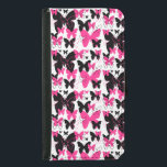 Capa Carteira Para Samsung Galaxy S5 Borboleta Rosa Quente Asas Boho Abstrato<br><div class="desc">Design preto-e-rosa-quente e abstrato-boho-preto ©Decamp Studios</div>