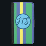 Capa Carteira Para Samsung Galaxy S5 Caixa de Wallet de Telefone Celular Monograma<br><div class="desc">Adicione o seu monograma a este gabinete de carteira de celular de na moda.</div>