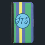 Capa Carteira Para Samsung Galaxy S5 Caixa de Wallet de Telefone Celular Monograma<br><div class="desc">Adicione o seu monograma a este gabinete de carteira de celular de na moda.</div>