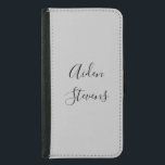 Capa Carteira Para Samsung Galaxy S5 Caligrafia Minimalista de Cinzas simples na moda<br><div class="desc">Esta design simples,  minimalista e simples é para você. Que tal esta design que lhe dará desenhar de atenção?</div>