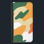 Capa Carteira Para Samsung Galaxy S5 camuflagem<br><div class="desc">impressão de camuflagem</div>